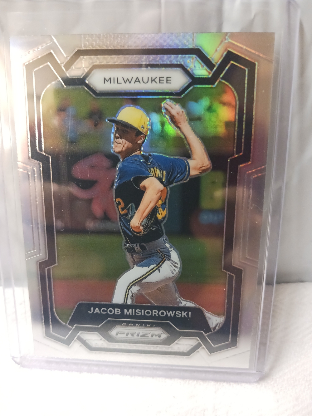 2024 Panini Prizm Jacob Misiorowski SILVER PRIZM ROOKIE CARD